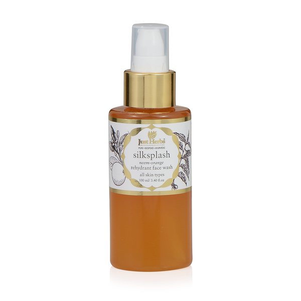 (Option 1) Just Herbs Silksplash Neem-Orange Rehydrant Face Wash (100 ml)
