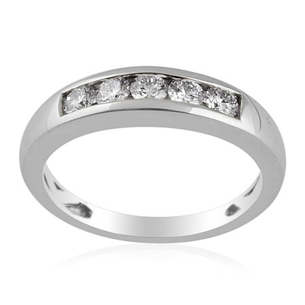 RHAPSODY 950 Platinum Diamond (Rnd) (Clarity VS Colour E-F) Ring  0.500 Ct.