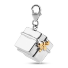 Platinum and Yellow Gold Overlay Sterling Silver Charm, Silver Wt. 5.10 Gms