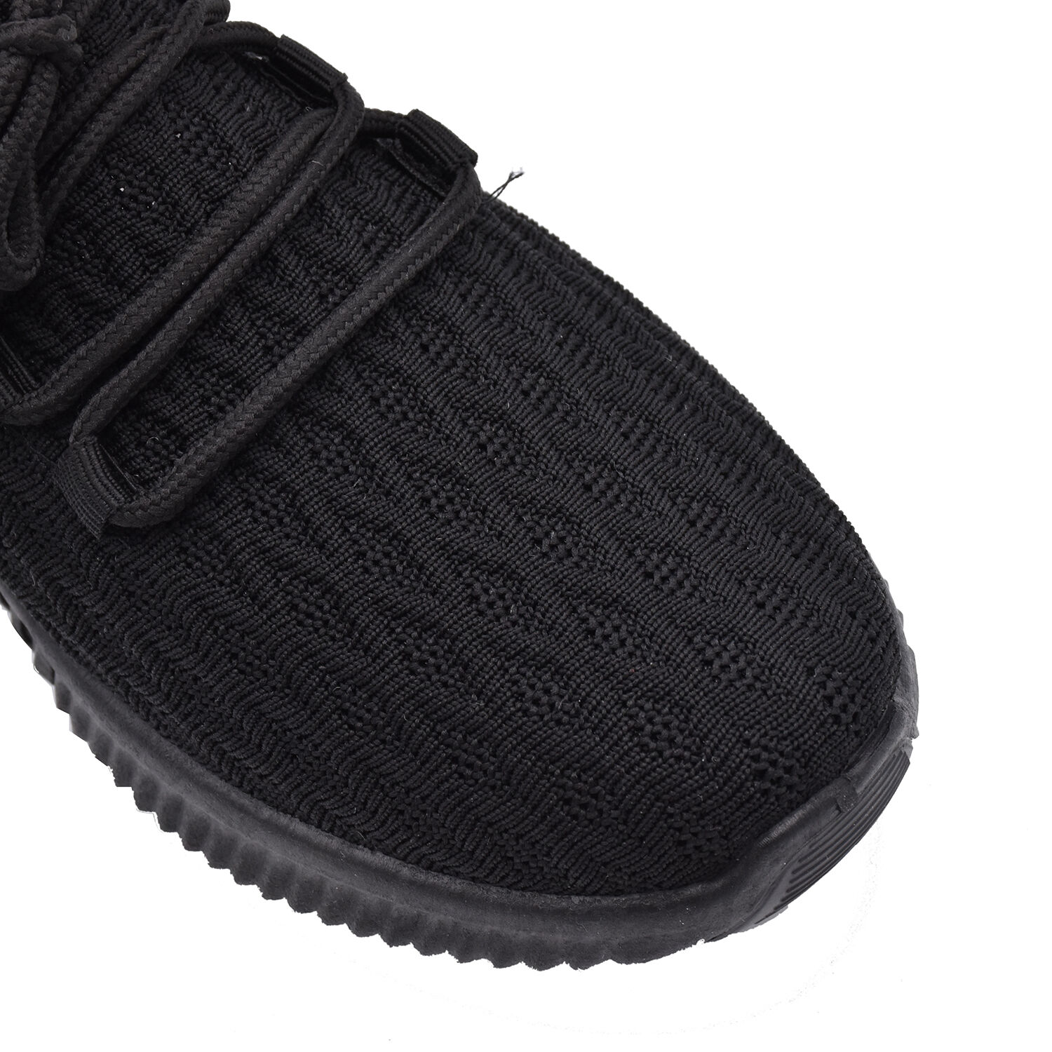 Black Knit Unisex Trainers (Size 4)