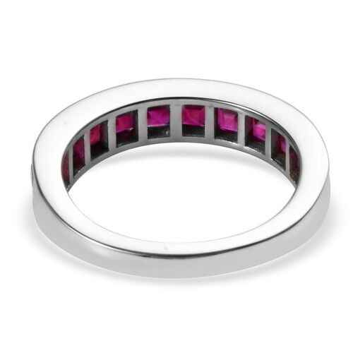 RHAPSODY 2 Carat AAAA Burmese Ruby Half Eternity Band Ring ... (500 x 500 Pixel)
