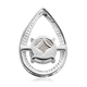 Lustro Stella Sterling Silver Pendant Made with Finest CZ 2.00 Ct.
