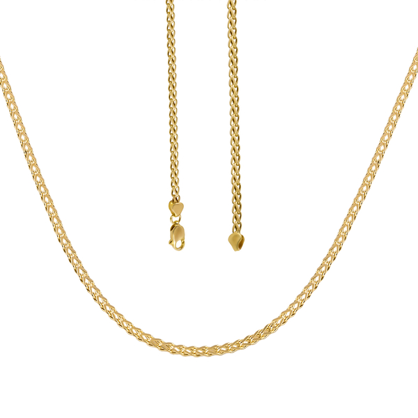 One Time Deal Hand Made- 9K Yellow Gold Franco Necklace (Size - 20), Gold Wt. 3.30 Gms
