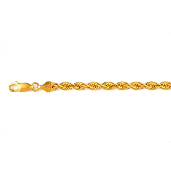JCK Vegas Collection 22K Y Gold Rope Chain (Size 20), Gold wt 9.97 Gms.