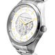 French Connection Silver Dial Mens Watch With Silver Colour Chain Strap
