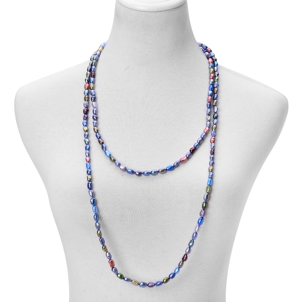 (Option 2) Fresh Water Multi Colour Pearl Necklace (Size 64)