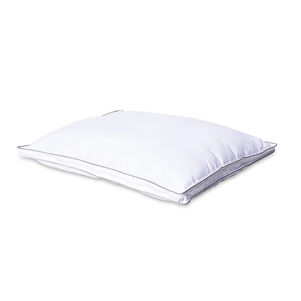 5 Star Deluxe Range-Down Alternative Pillow Cover with Silver Piping and Zipper Closure (Size 50x70cm)