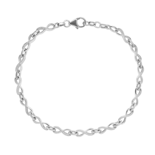 Infinity Knot Bracelet in Sterling Silver 7.15 Grams Size 8 Inch