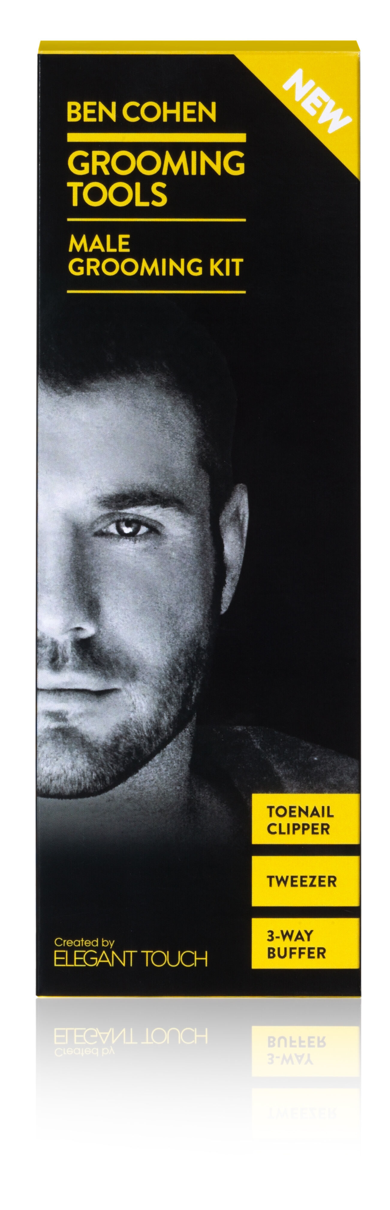 Ben Cohen 3 Piece Travel Kit - Toenail Clipper, Tweezer and 3 Way Nail Buffer