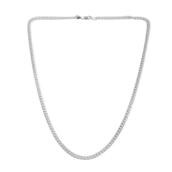 JCK Vegas Collection Sterling Silver Curb Chain (Size 20), Silver wt 10.50 Gms.