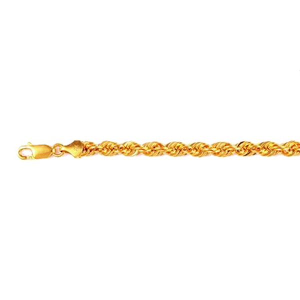 JCK Vegas Collection 22K Yellow Gold Rope Chain Size 20 Inch, 10.00 Gms.