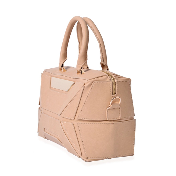 (Option 1) Anissa Beige Colour Tote Bag (Size 32x20x17 Cm)