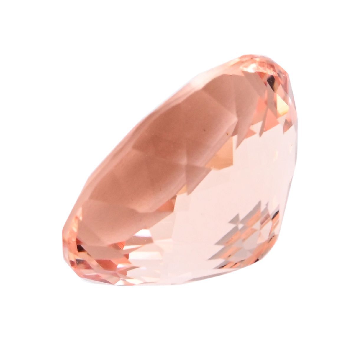 AGI Certified 4.5 Carat Morganite 12x10 Loose Gemstone in Oval Cut