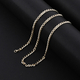 Italian Made - 9K Yellow Gold Oval Link Necklace (Size - 20), Gold Wt. 13.22 Gms