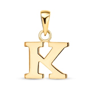 9K Yellow Gold Initial K Pendant