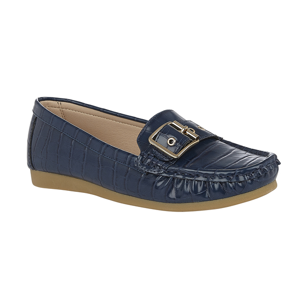 Lotus Cory Slip-On Loafers in Navy Colour