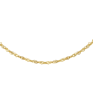 9K Yellow Gold  Chain,  Gold Wt. 0.98 Gms