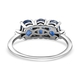 Kyanite and Diamond Ring in Platinum Overlay Sterling Silver 1.80 Ct.