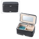 Portable Jewellery Box with Manicure Set Organiser  Black