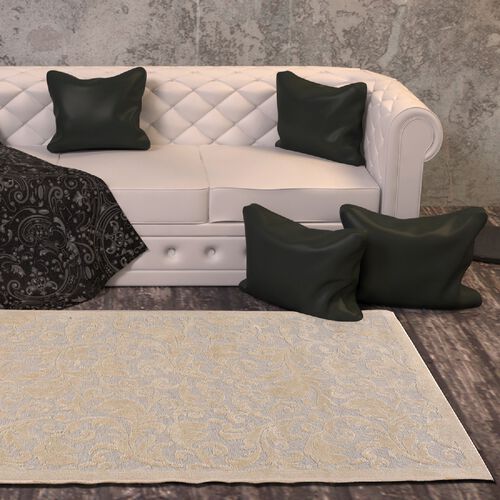 Vivaz Collection Jaal Damask Pattern Jacquard Carpet Size 75x150 Cm