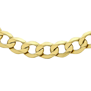 Hatton Garden Close Out Deal- 9K Yellow Gold Curb Necklace (Size - 20) With Lobster Clasp, Gold Wt. 