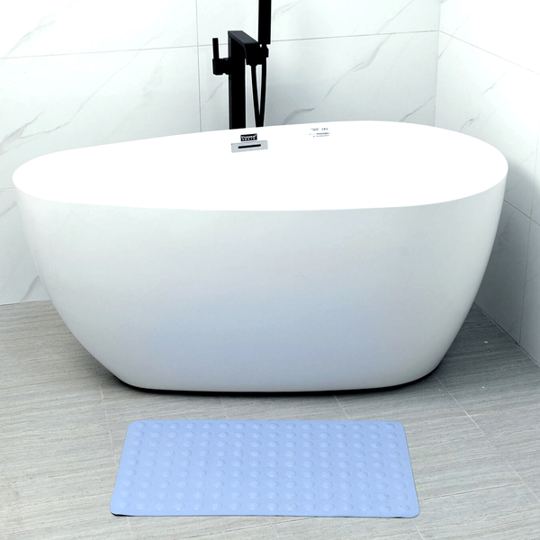 Latex Anti-Slip Bath Mat (Size 40x70Cm) - Blue