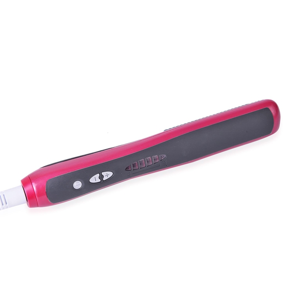Red and Black Colour Hair Straightening Brush