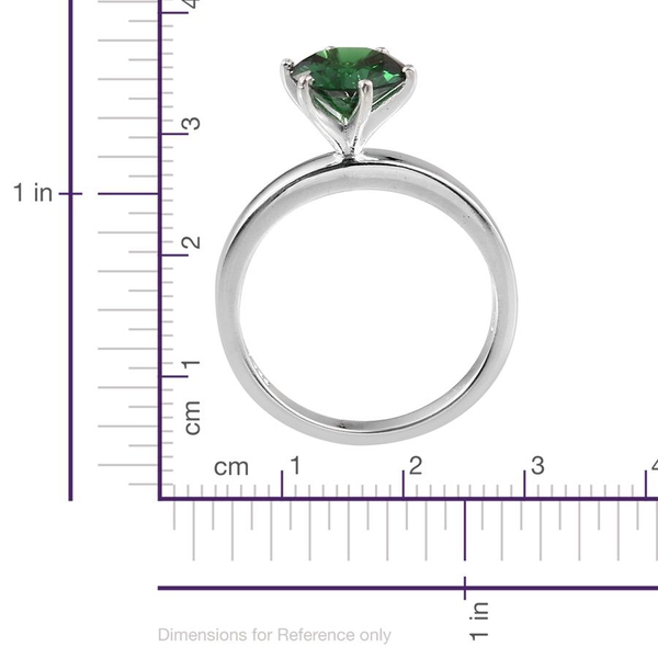 AAA Simulated Emerald (Rnd), Simulated Amethyst, Simulated Tanzanite, Simulated Pink Sapphire and Simulated Diamond Interchangeable Ring in Sterling Silver