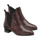Ravel Bordo Loburn Snake-Print Leather Ankle Boots (Size 6)