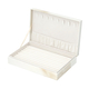 Stylish and Portable Marble Pattern Jewellery Box (Size 29x18.5x5.5Cm) - Cream