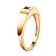 9K Yellow Gold AA African Ruby (FF) Solitaire Ring