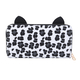 Leopard Pattern Long Size Wallet with Zipper Closure (Size 19x10x2Cm) - Black