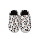 Leopard Pattern Memory Foam Slippers (Size 3- 4) - White