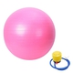 Exercise Yoga Balance Ball - Pink - puncture proof with foot pump