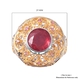 Niassa Ruby, Multi Sapphire Ring in Vermeil Yellow Gold Overlay  Sterling Silver 4.15 Ct, Silver Wt 9.90 Gms