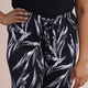 TAMSY Curve Collection Plume Printed Trousers (Size:XL/XXL,18-24) - Black and White