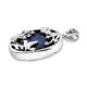 Lapis Lazuli Pendant in Platinum Overlay Sterling Silver 32.33 Ct, Silver Wt. 8.24 Gms