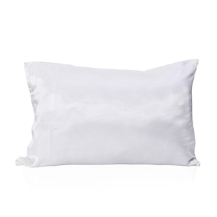 Serenity Night 100% Mulberry Silk Hyaluronic Acid and Argan Oil Infused White Pillowcase Size 50x75cm