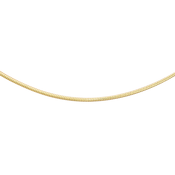 Close Out Deal  18K Yellow Gold Snake Chain (Size 20), Gold wt 3.90 Gms.