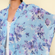 TAMSY Floral Pattern Kimono (One Size) (8-18 ) - Sky Blue