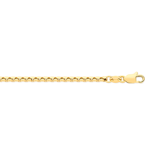 Italian Made - 9K Yellow Gold Box Necklace (Size 24), Gold Wt. 4.00 Gms
