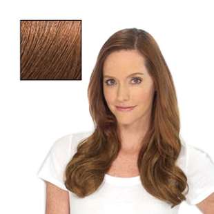 SECRET EXTENSIONS-Virtually Invisible Headband in Light Red Brown Color