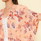 TAMSY Floral Pattern Kimono (Curve Size) - Orange