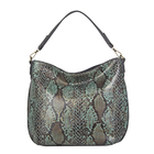 Bulaggi Collection - Protea Snake Print Hobo Shoulder Bag (Size 25x28x10cm) - Emerald Green