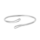 LUCYQ Drip Collection - Rhodium Overlay Sterling Silver Bangle (Size 7), Silver Wt. 7.71Gms