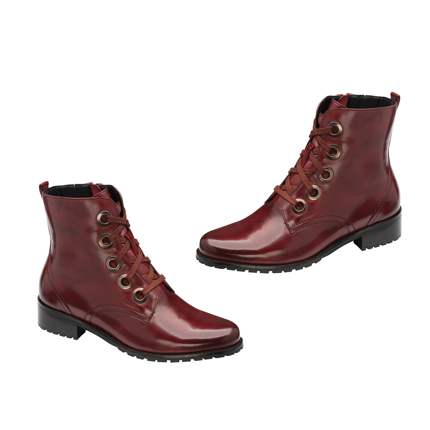 Ravel Marti Lace-Up Leather Ankle Boots 