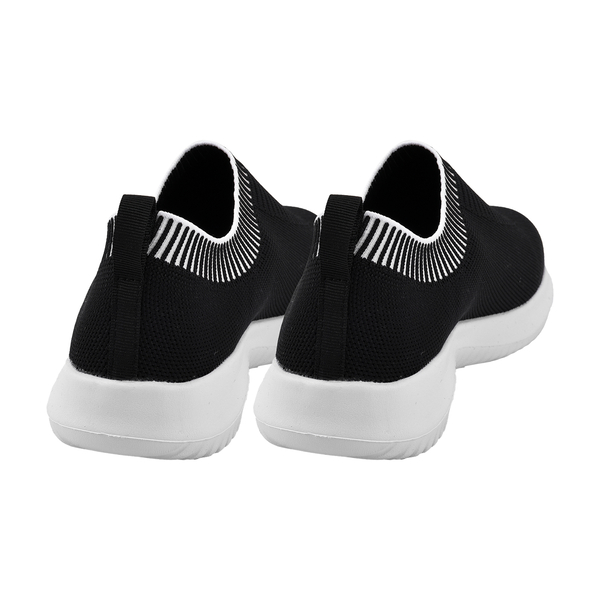 Comfy Knitted Trainers (Size 3) - Black