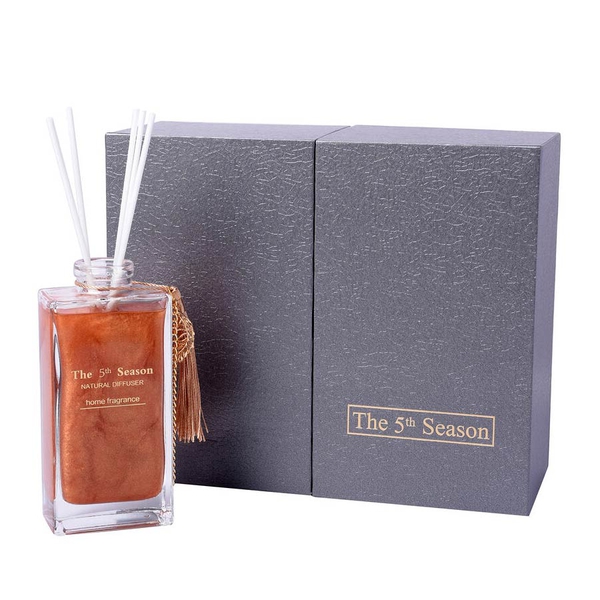 The 5th Season - 150ml Reed Diffuser Air Freshener in Gift Box with Artificial Flower - Gold (Englis