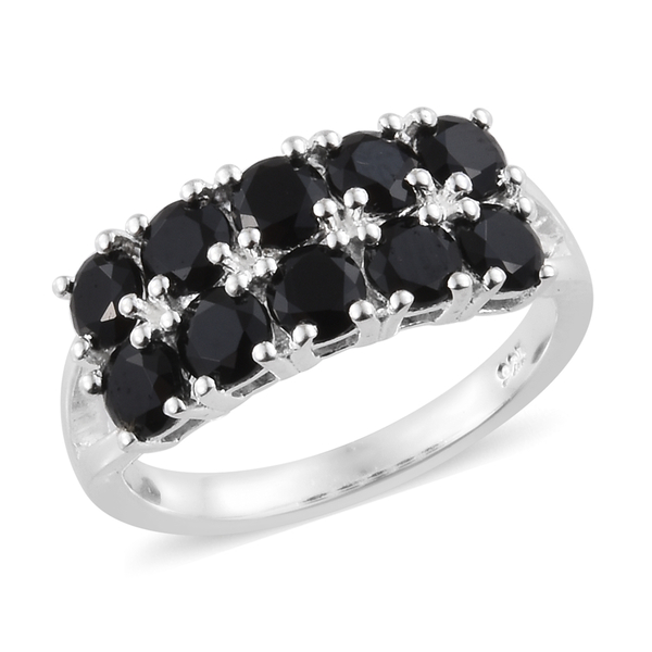 Boi Ploi Black Spinel (Rnd) Ring in Sterling Silver 2.250 Ct.