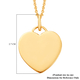 Yellow Gold Overlay Sterling Silver Pendant with Chain (Size 18), Silver Wt. 5.50 Gms